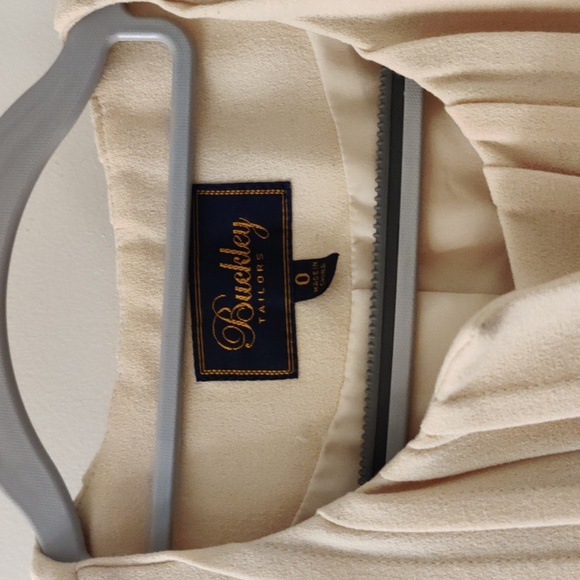 Buckley Tailors Blush Pink Peplum Button Jacket Size 0 - Picture 2 of 3